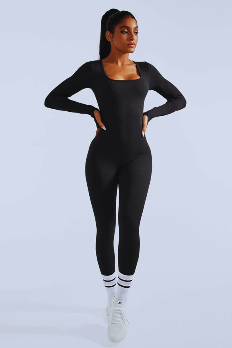 Amelia Long Sleeve Seamless Jumpsuit