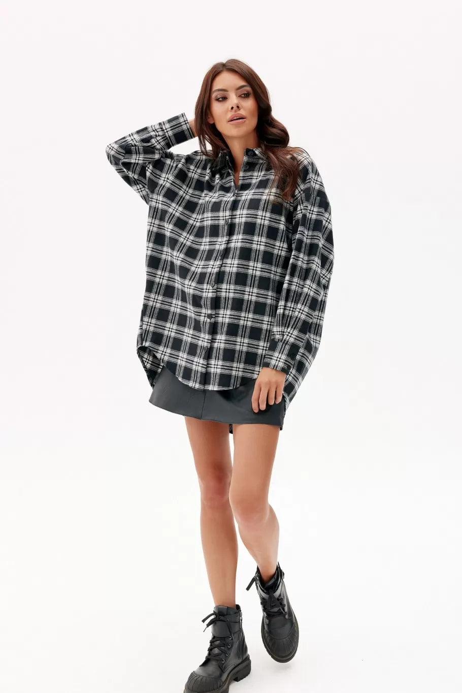 Amelia Checkered Oversize Shirt