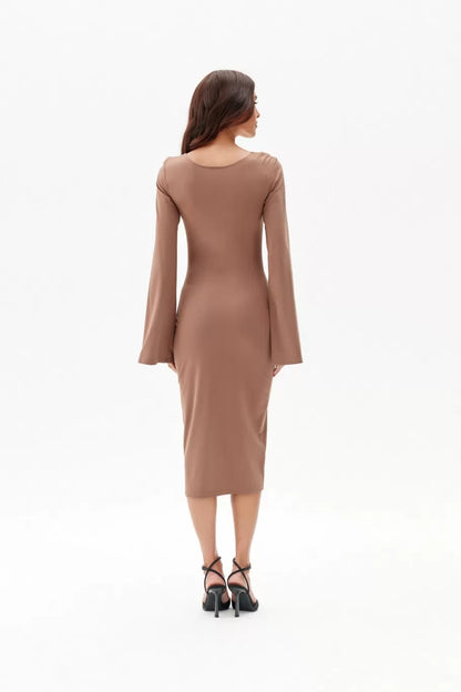 Amelia Square Neck Midi Dress