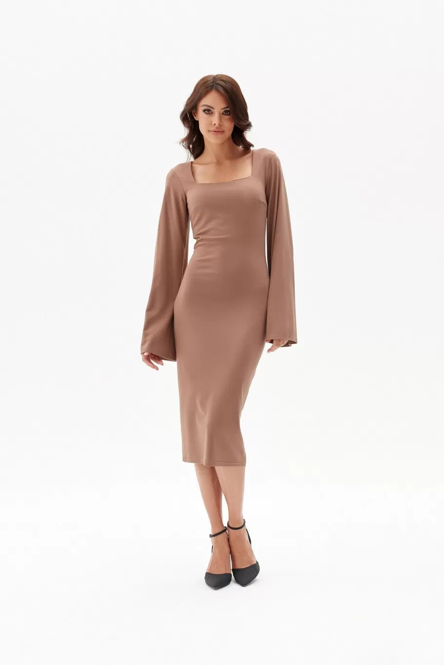 Amelia Square Neck Midi Dress