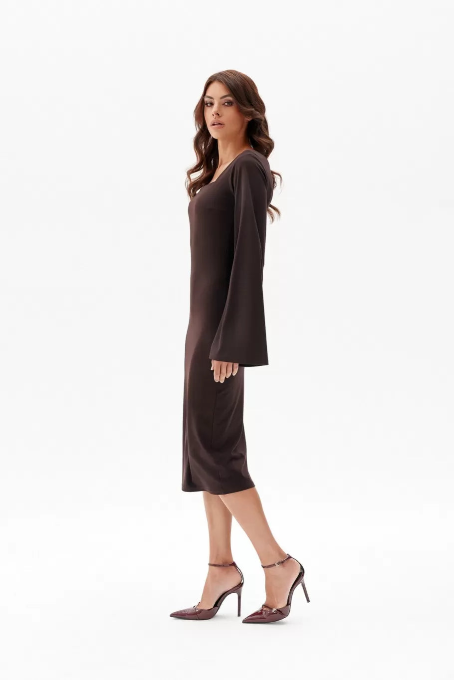 Amelia Square Neck Midi Dress