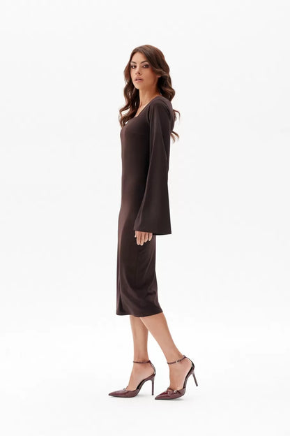 Amelia Square Neck Midi Dress