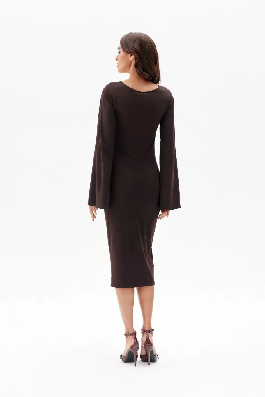 Amelia Square Neck Midi Dress