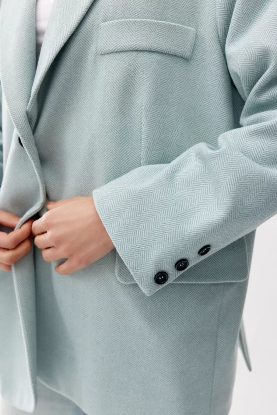 Arya Oversize Herringbone Jacket