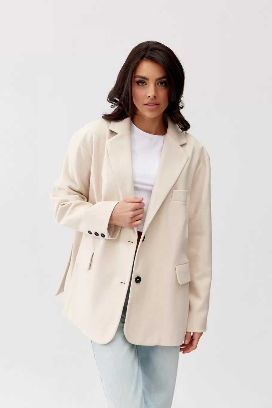 Arya Oversize Herringbone Jacket