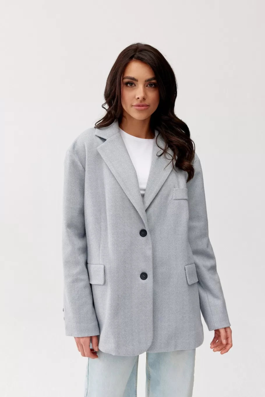 Arya Oversize Herringbone Jacket