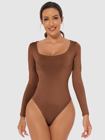 Amelia Long Sleeve Seamless Bodysuit