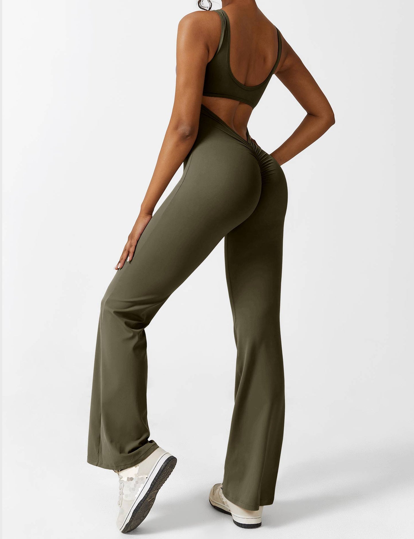 Amelia Flare Scrunch Bum Jumpsuits