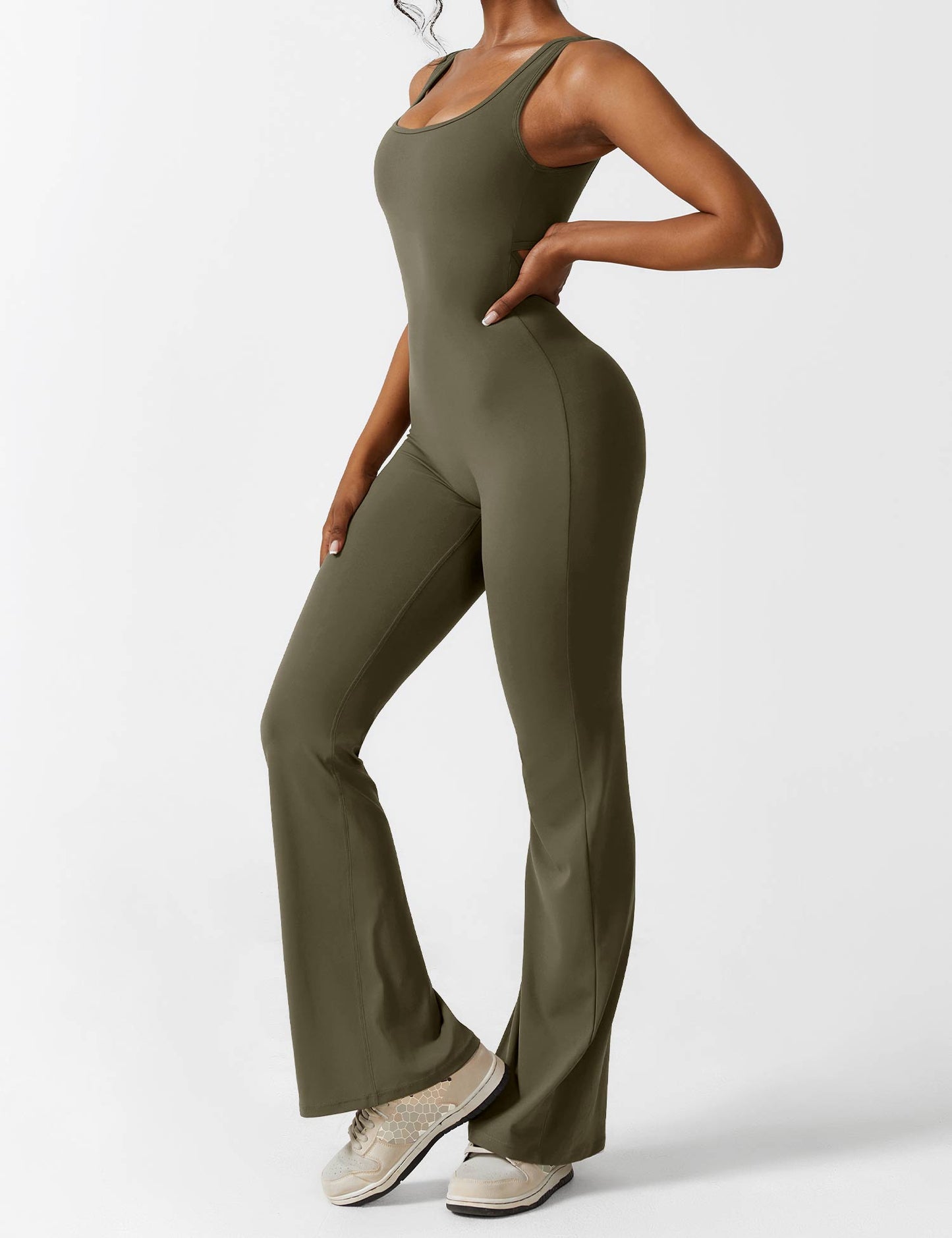 Amelia Flare Scrunch Bum Jumpsuits