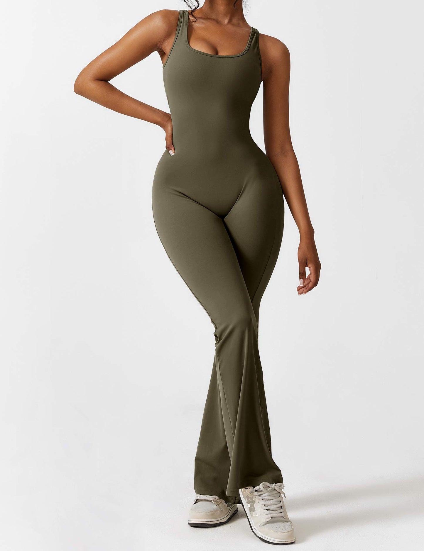 Amelia Flare Scrunch Bum Jumpsuits