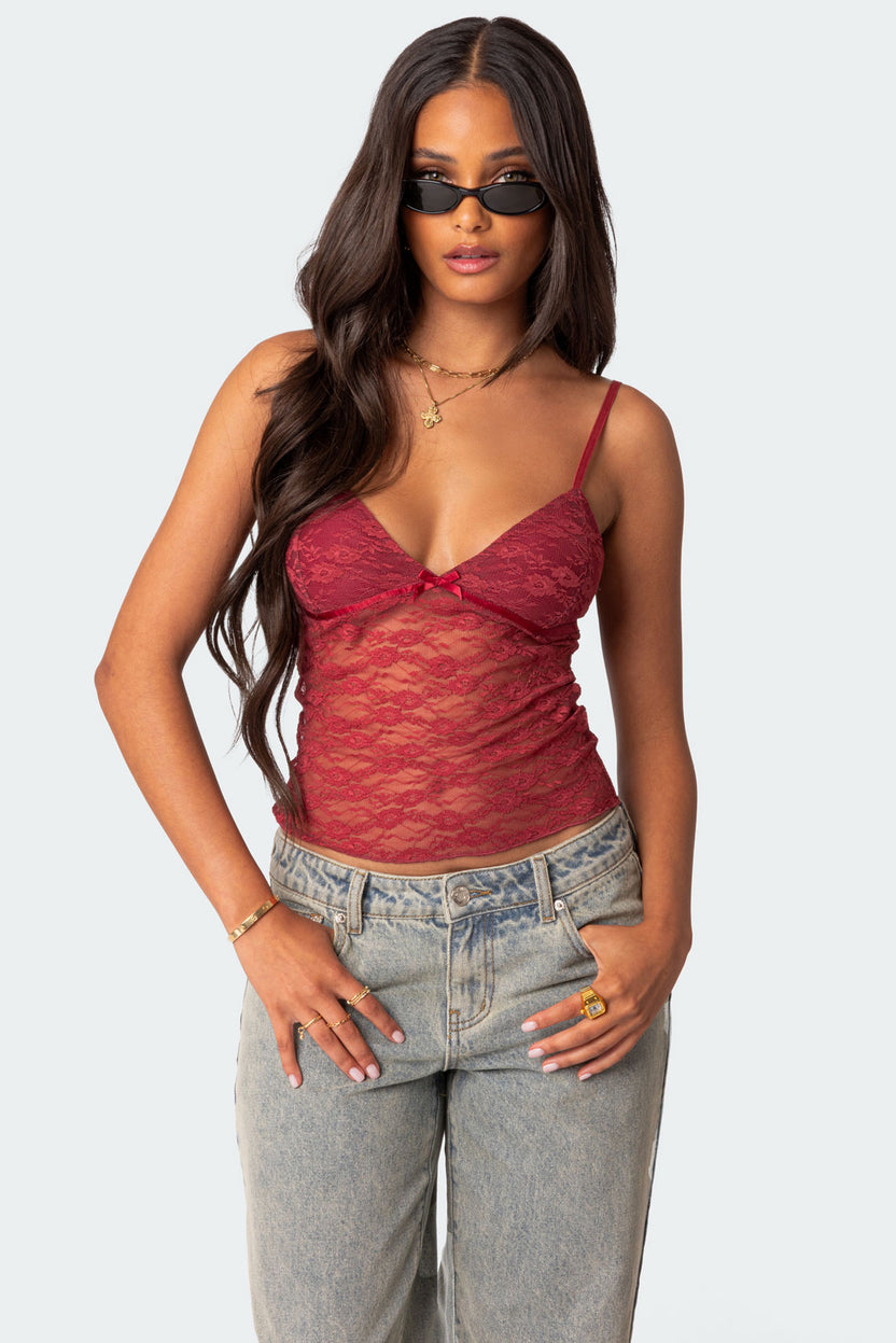 Amelia Lace Tank Top