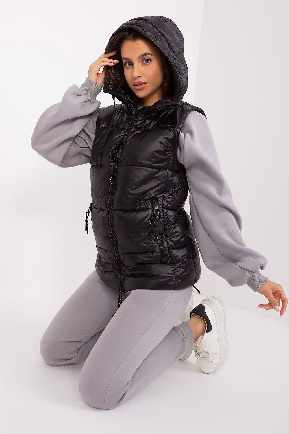 Amelia Quilted Zip-Up Vest