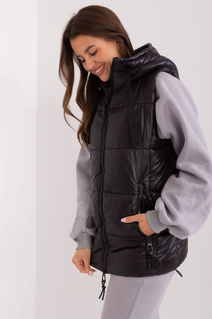 Amelia Quilted Zip-Up Vest