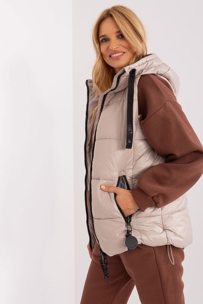 Amelia Quilted Zip-Up Vest