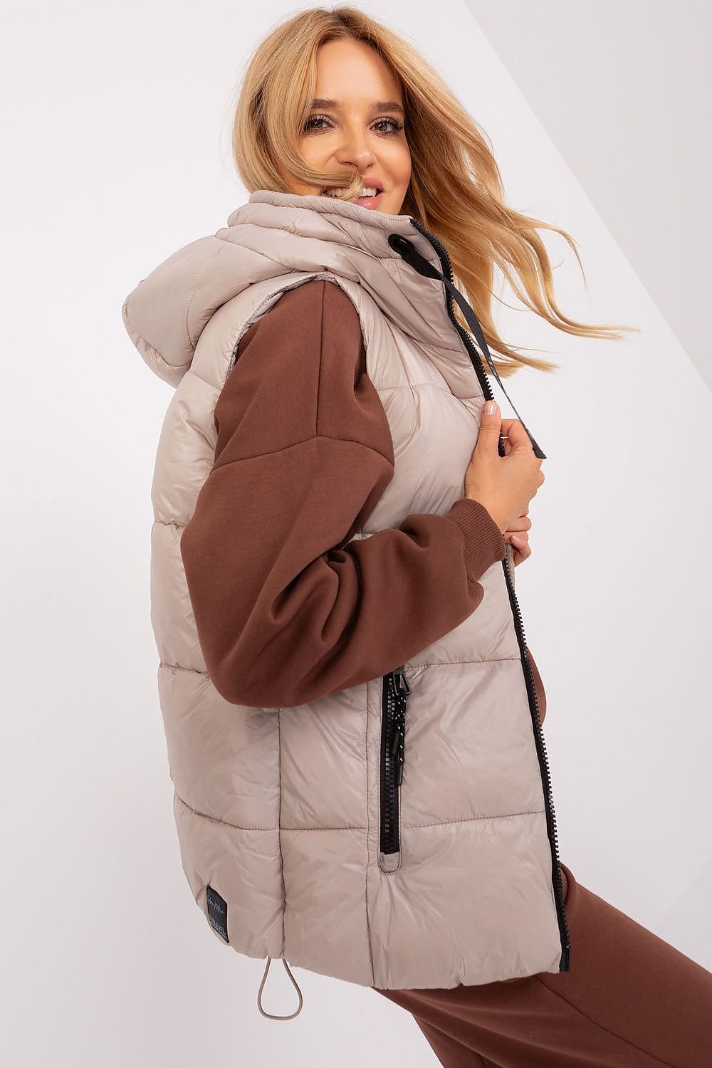 Amelia Quilted Zip-Up Vest