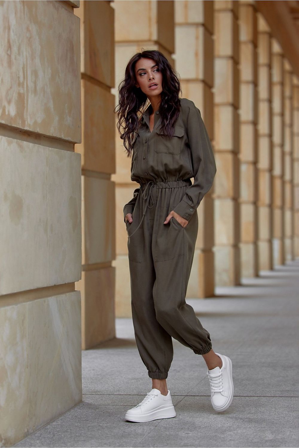 Amelia Shirt Style Jumpsuit