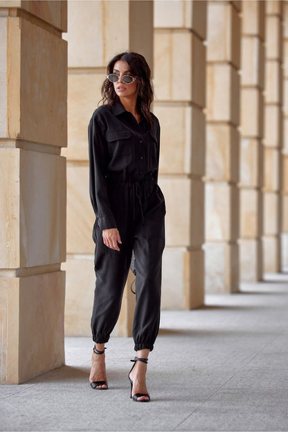 Amelia Shirt Style Jumpsuit