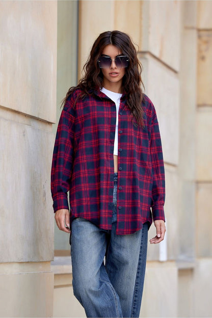 Amelia Checkered Oversize Shirt