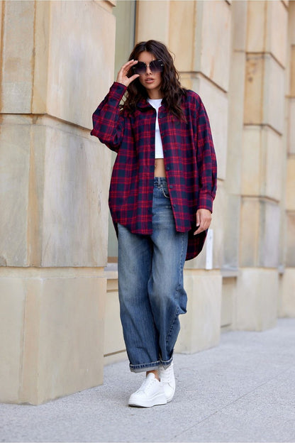 Amelia Checkered Oversize Shirt