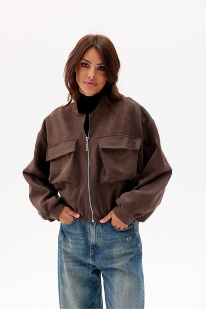 Amelia jacket with flap pockets