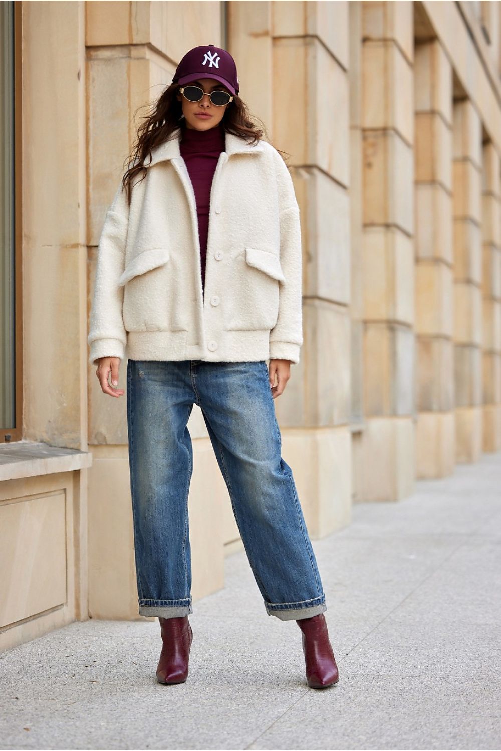 Amelia Sheepskin Oversize Jacket