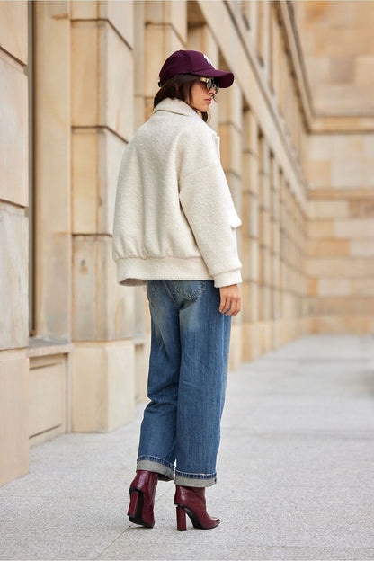 Amelia Sheepskin Oversize Jacket