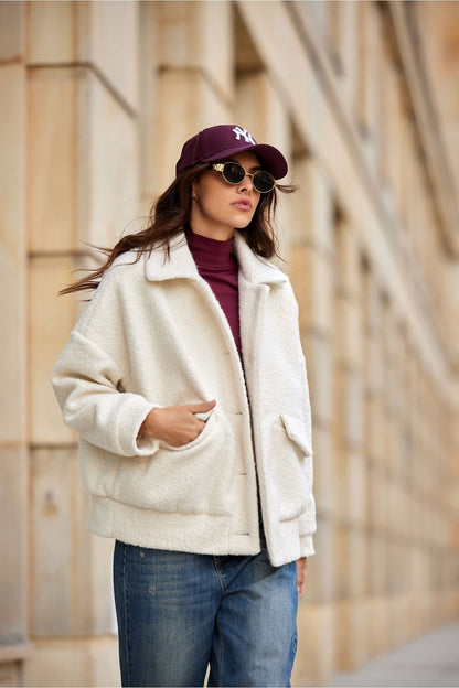 Amelia Sheepskin Oversize Jacket