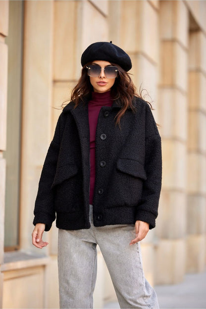 Amelia Sheepskin Oversize Jacket