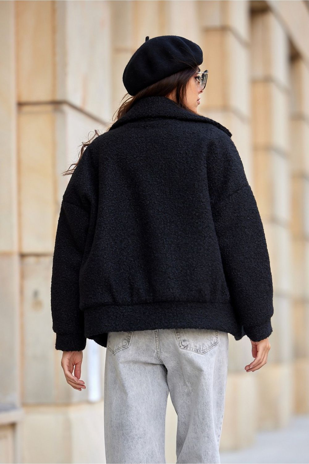 Amelia Sheepskin Oversize Jacket