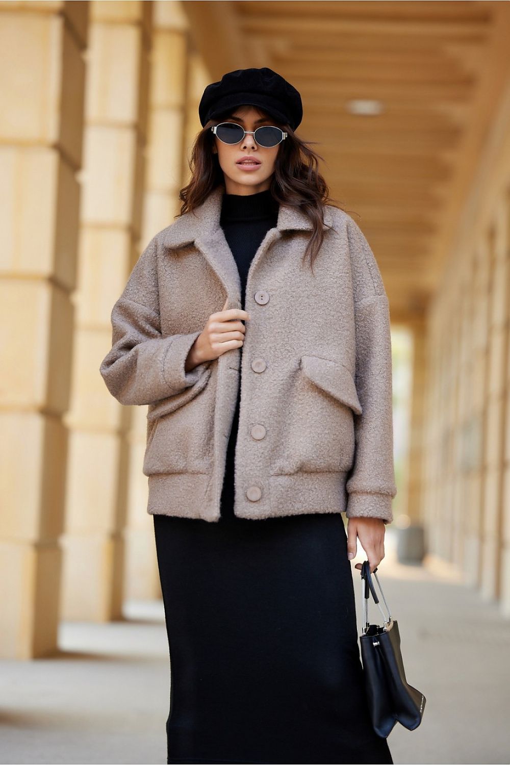 Amelia Sheepskin Oversize Jacket