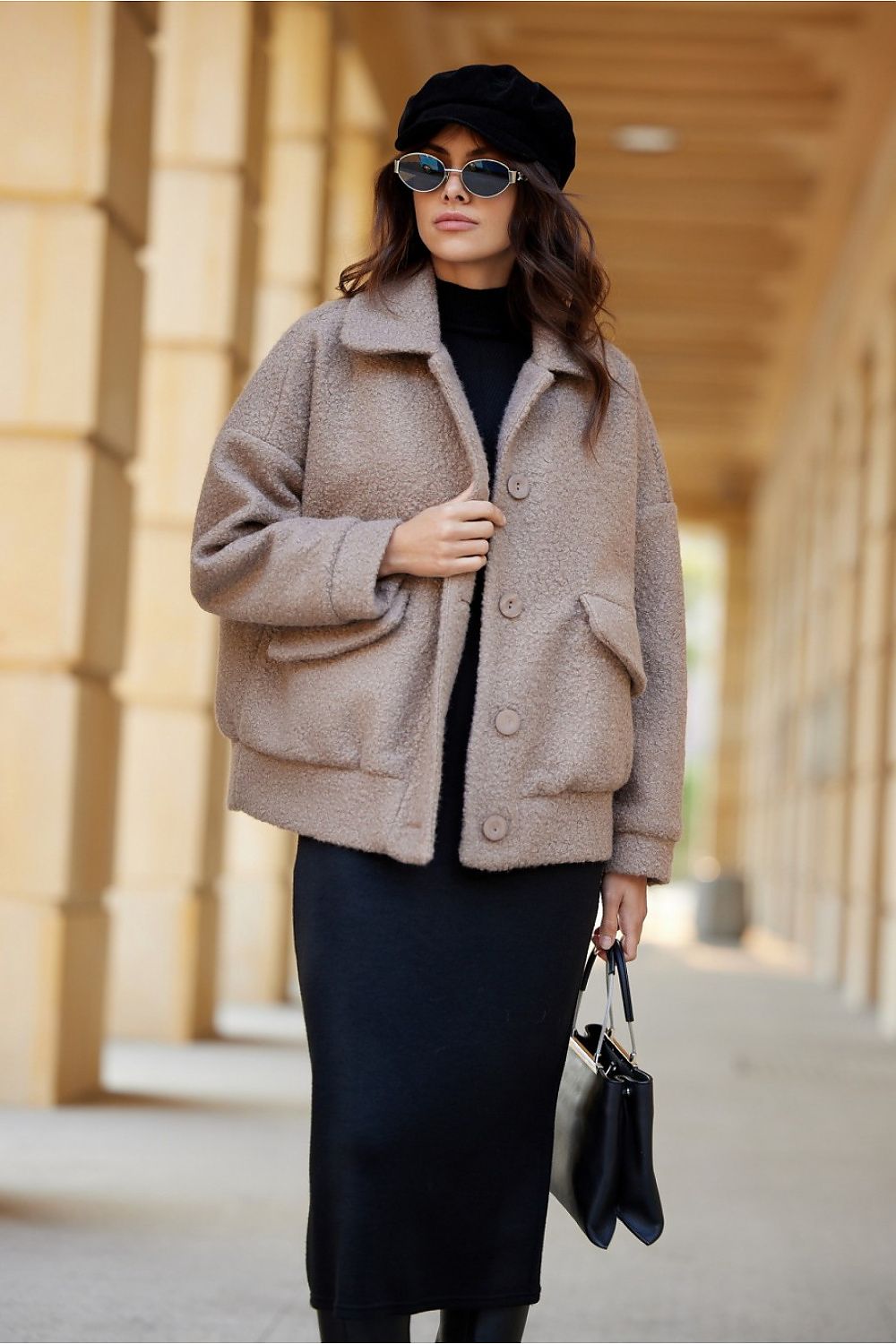 Amelia Sheepskin Oversize Jacket