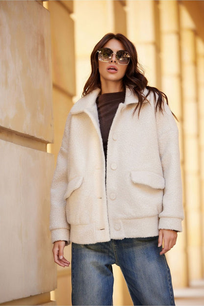 Amelia Sheepskin Oversize Jacket