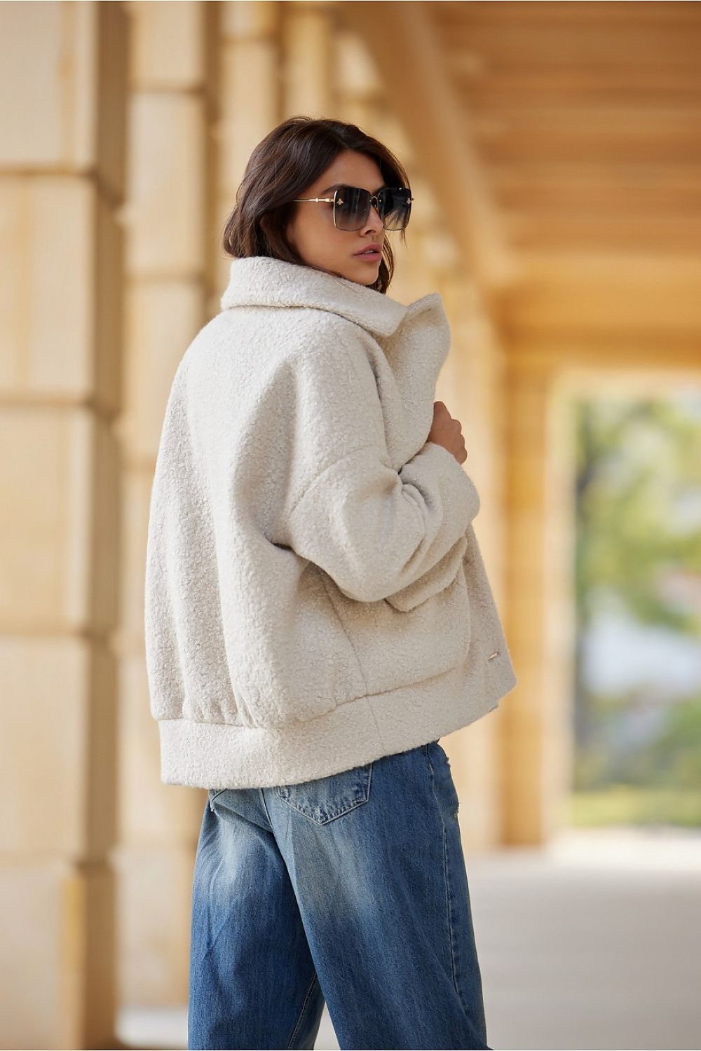 Amelia Sheepskin Oversize Jacket