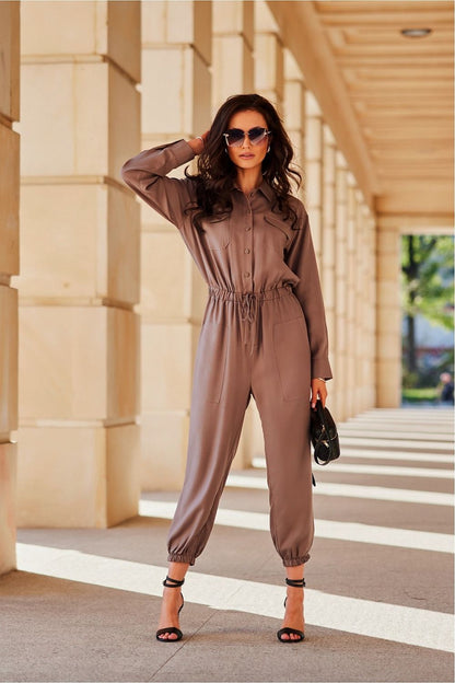 Amelia Shirt Style Jumpsuit