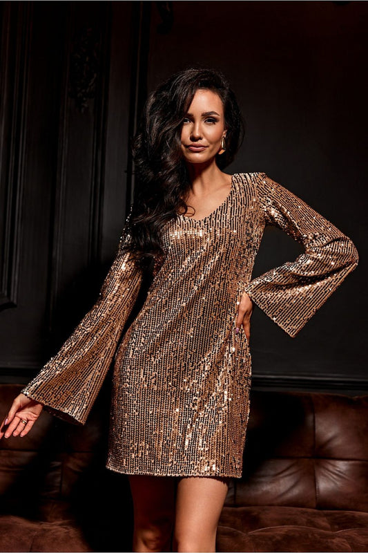 Amelia Ophelia Sequin A-Line Mini Dress