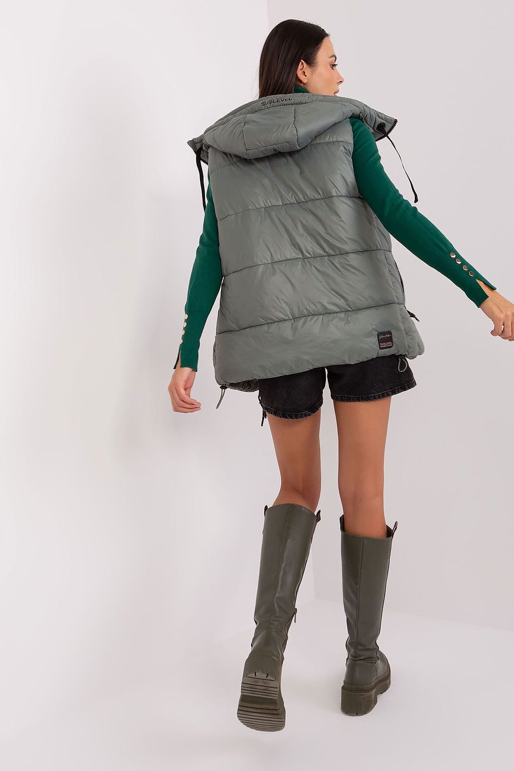 Amelia Quilted Zip-Up Vest